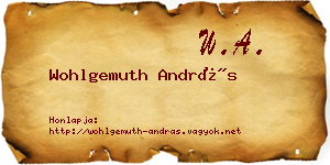 Wohlgemuth András névjegykártya